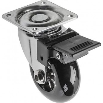 Колесико силиконовое прозрачное с тормозом Brazylia, FI-50 GTV KM-RD-50-CF Колесико силиконовое прозрачное с тормозом Brazylia, FI-50 GTV KM-RD-50-CF