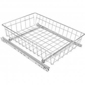 Корзина выдвижная с регулировкой 50II, роликовая направляющая, белый GTV KO-SRPR100-50-10 Корзина выдвижная с регулировкой 50II, роликовая направляющая, белый GTV KO-SRPR100-50-10